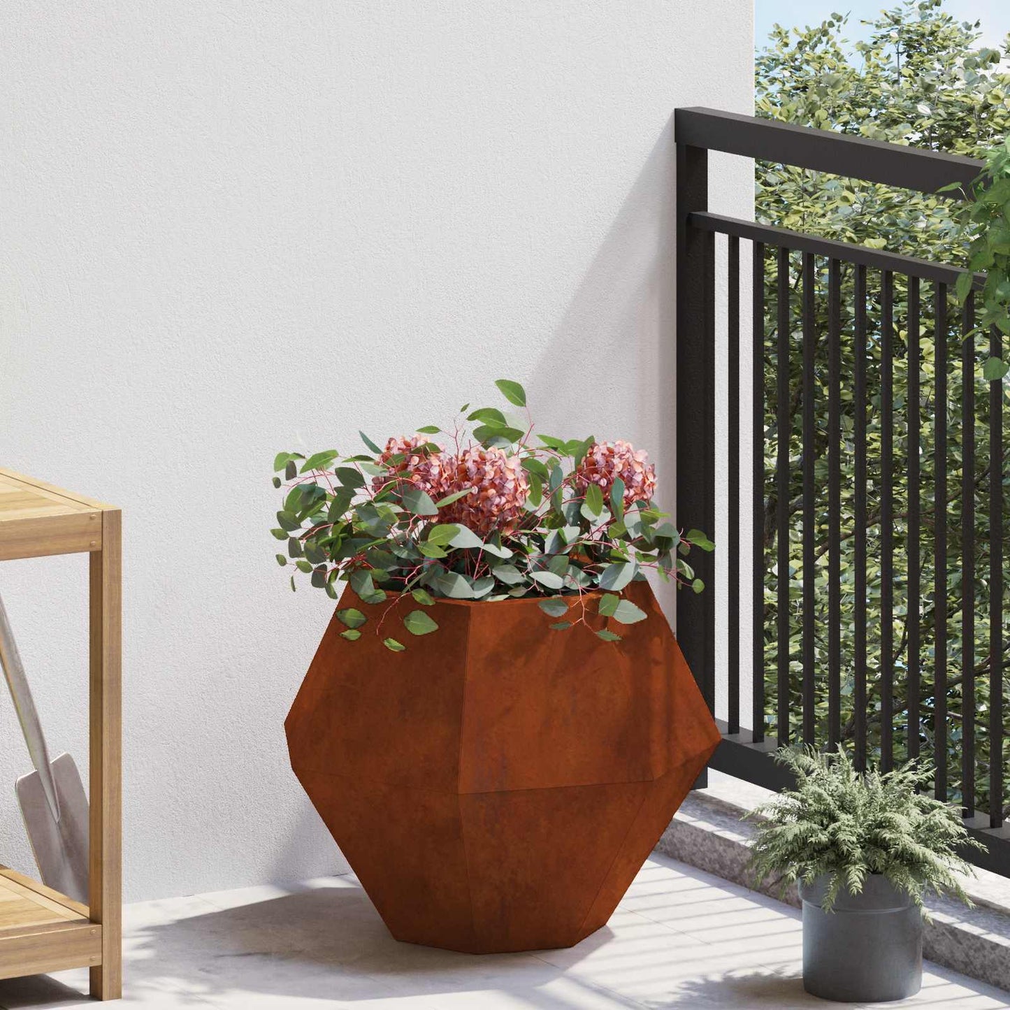 Fioriera 2 pcs Ruggine 50 x 50 x 40 cm