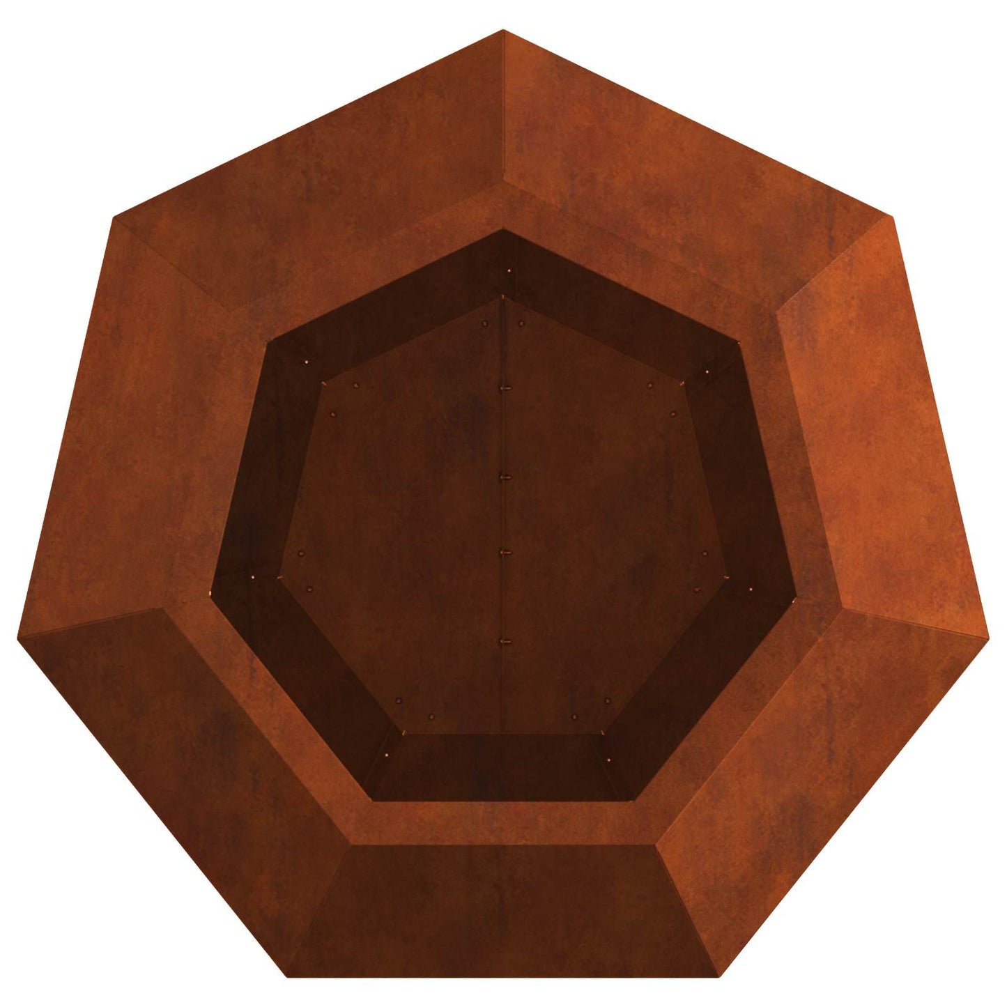 Fioriera 2 pcs Ruggine 50 x 50 x 40 cm