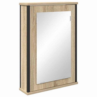 Set di mobili per il bagno con lo scaffale 3 pcs Rovere Sonoma | homemem39