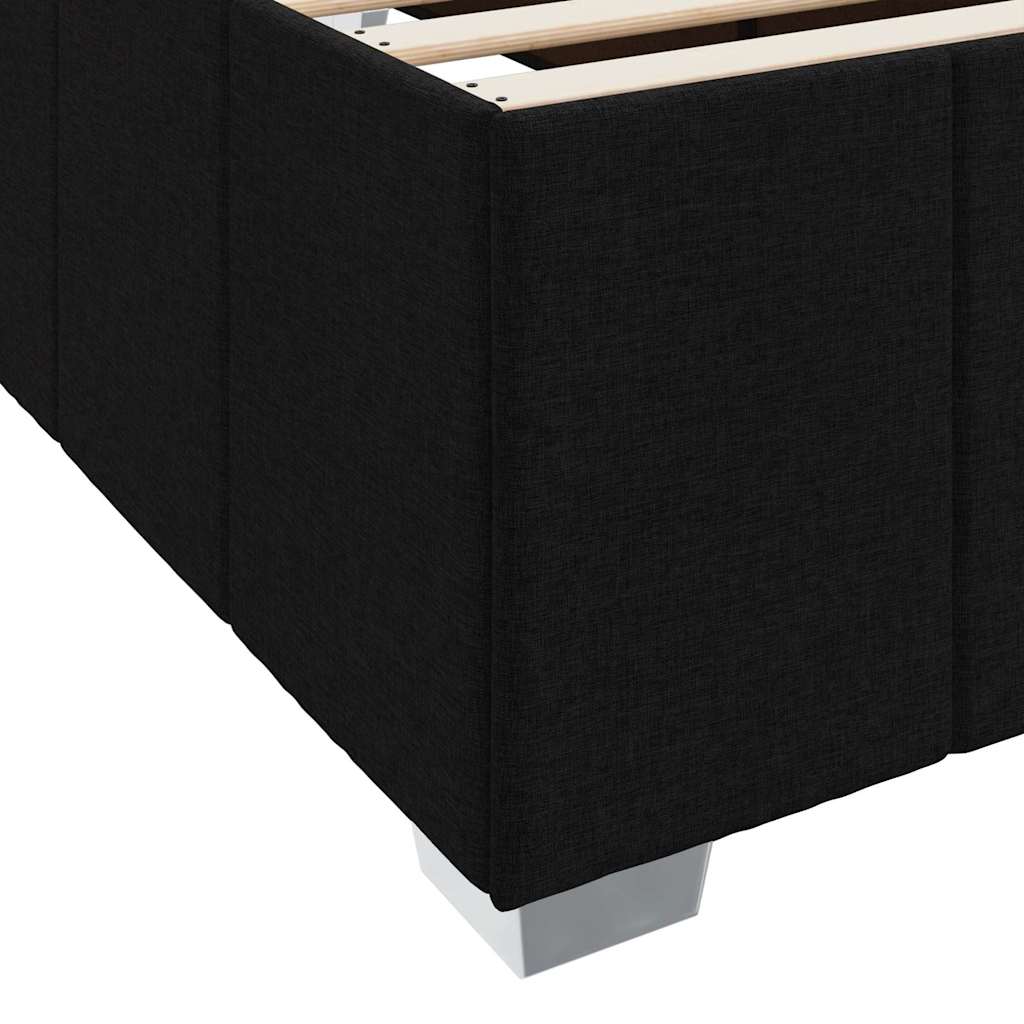 Struttura del letto con materasso Nero 80 x 200 cm Tessuto | homemem39