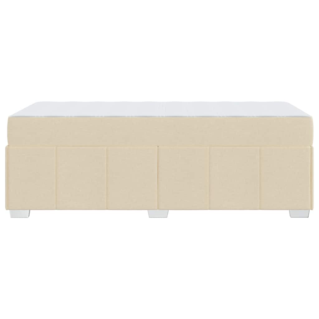 Struttura del letto con materasso Crema 80 x 200 cm Tessuto