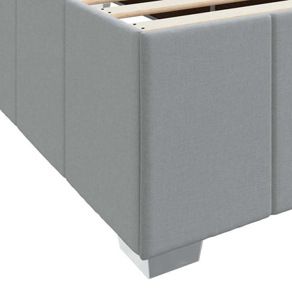 Struttura del letto Grigio chiaro 90 x 190 cm Tessuto | homemem39