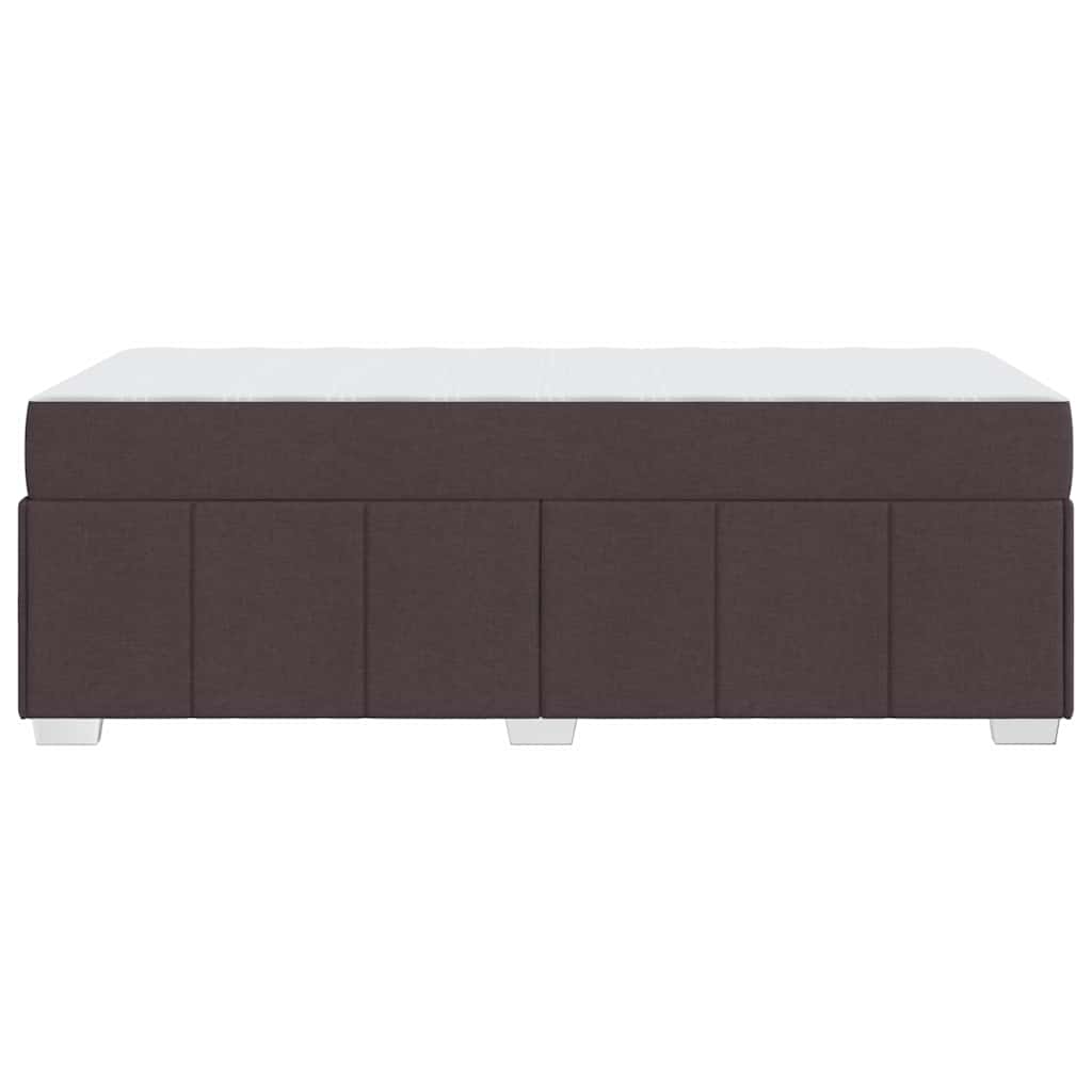Struttura del letto Marrone Scuro 90 x 190 cm Tessuto