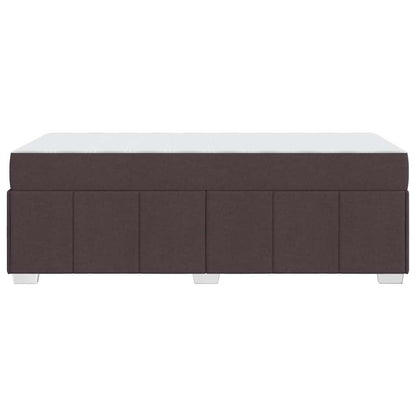 Struttura del letto Marrone Scuro 90 x 190 cm Tessuto