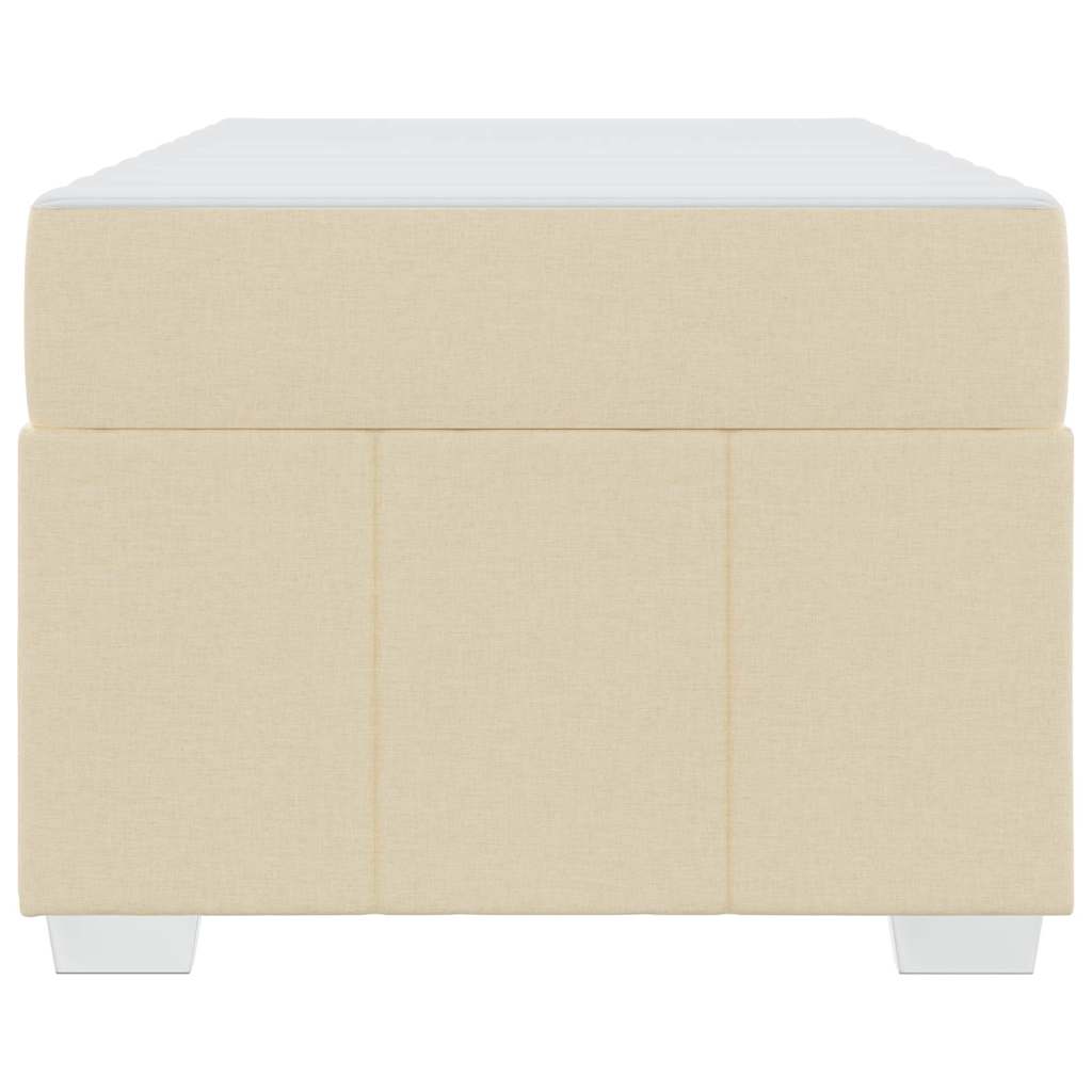 Struttura del letto con materasso Crema 90 x 190 cm Tessuto | homemem39