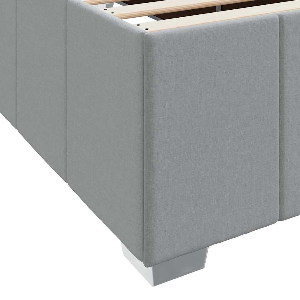 Struttura del letto Grigio chiaro 90 x 200 cm Tessuto | homemem39
