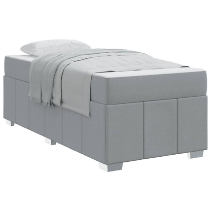 Struttura del letto Grigio chiaro 90 x 200 cm Tessuto | homemem39