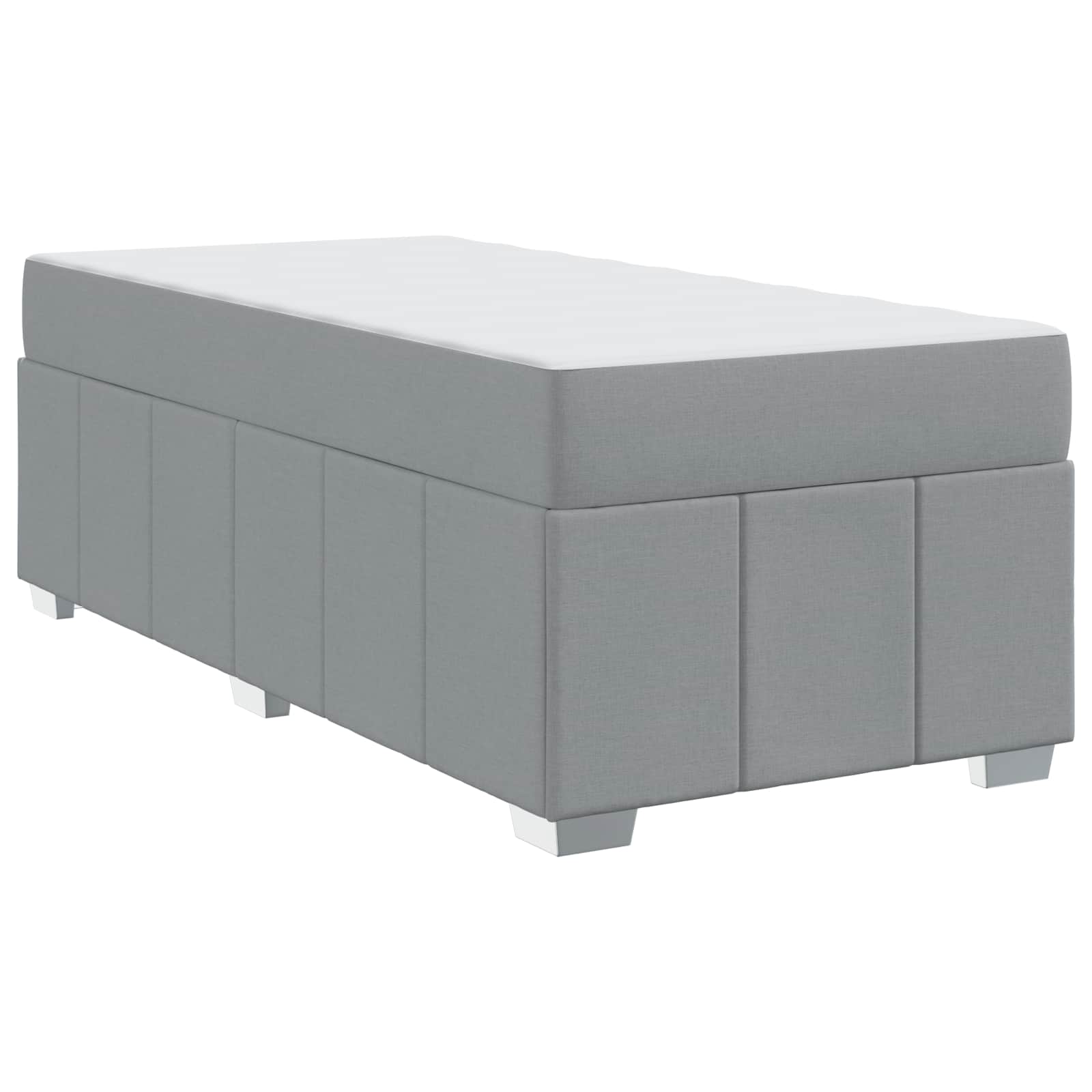 Struttura del letto Grigio chiaro 90 x 200 cm Tessuto | homemem39