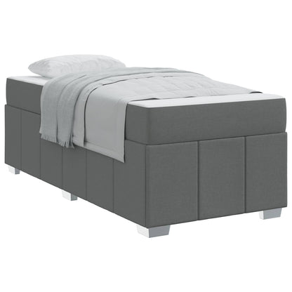 Struttura del letto Grigio scuro 90 x 200 cm Tessuto | homemem39