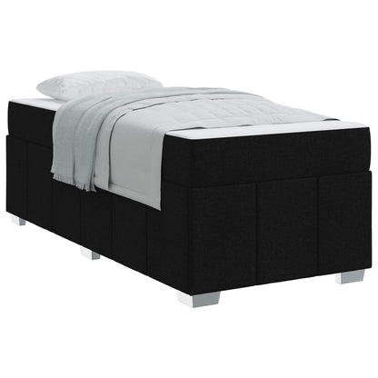 Struttura del letto con materasso Nero 90 x 200 cm Tessuto | homemem39