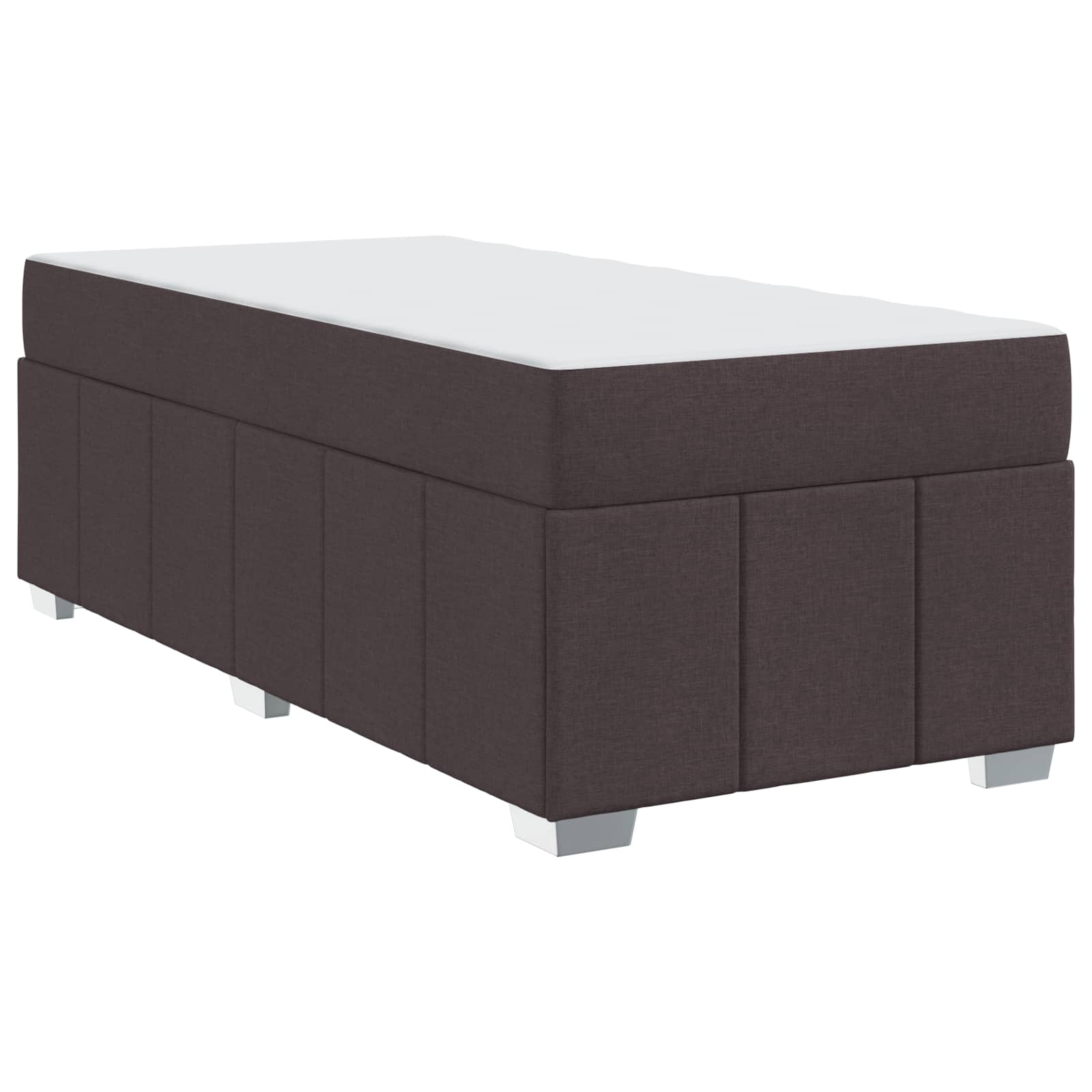 Struttura del letto Marrone Scuro 90 x 200 cm Tessuto | homemem39