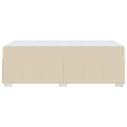 Struttura del letto con materasso Crema 90 x 200 cm Tessuto | homemem39