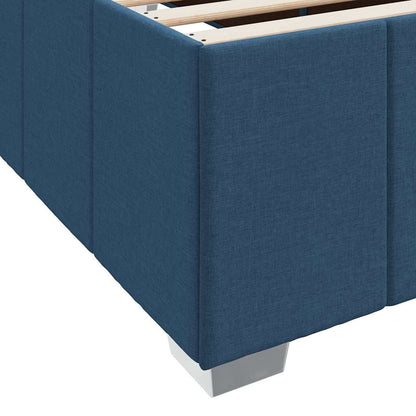 Struttura del letto con materasso Blu 90 x 200 cm Tessuto | homemem39