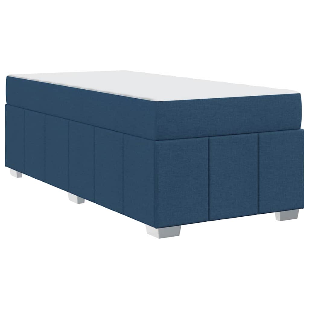 Struttura del letto con materasso Blu 90 x 200 cm Tessuto | homemem39