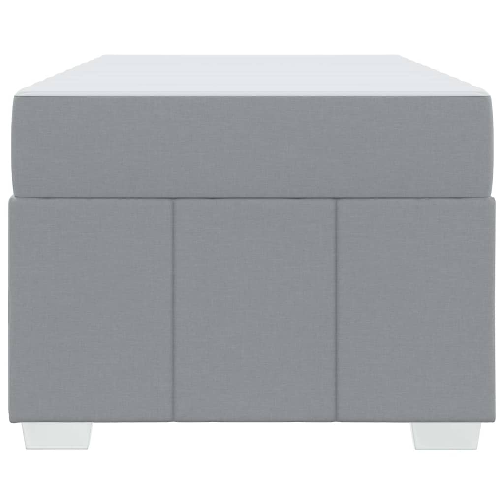 Struttura del letto Grigio chiaro 100 x 200 cm Tessuto | homemem39