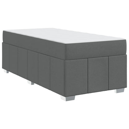 Struttura del letto Grigio scuro 100 x 200 cm Tessuto | homemem39