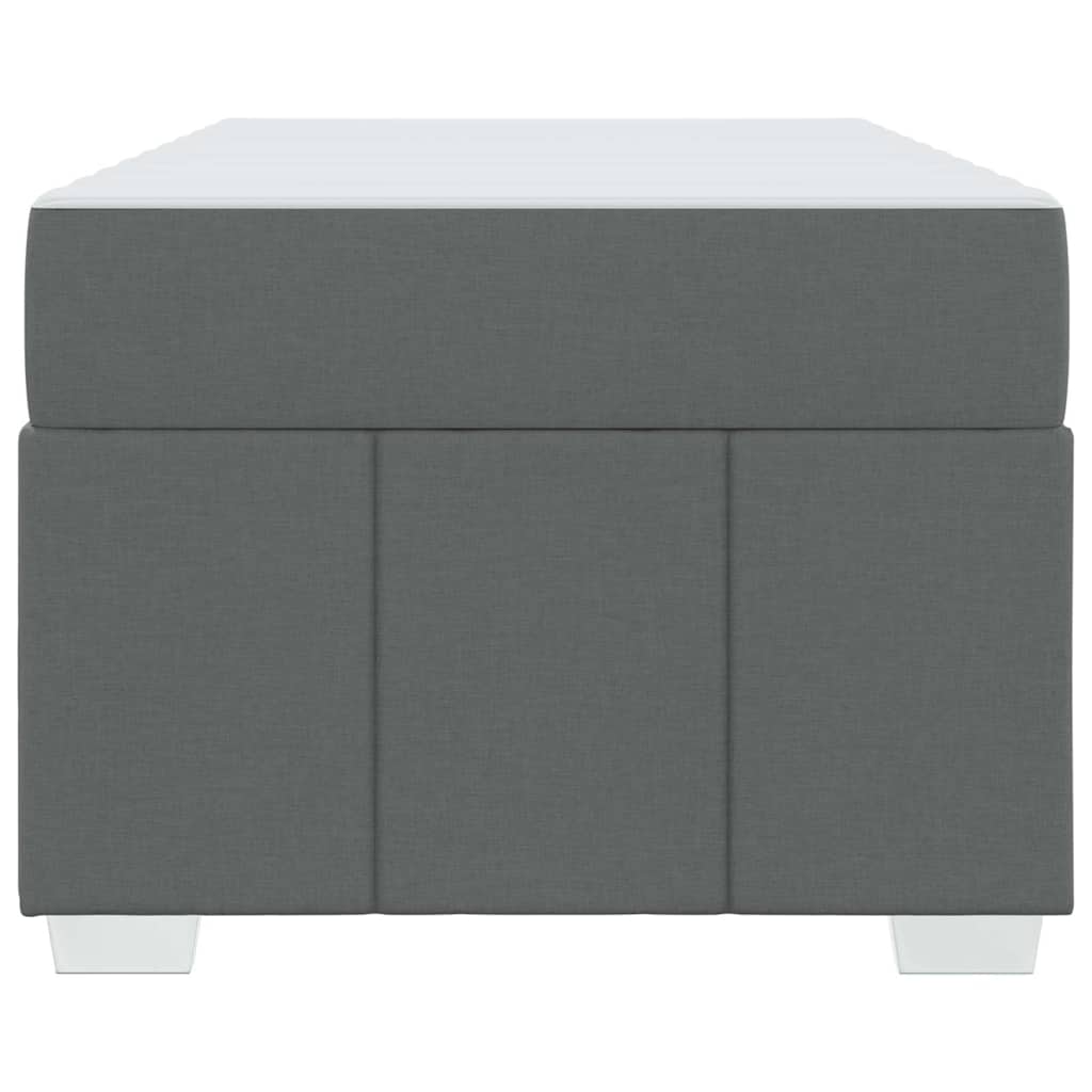 Struttura del letto Grigio scuro 100 x 200 cm Tessuto | homemem39