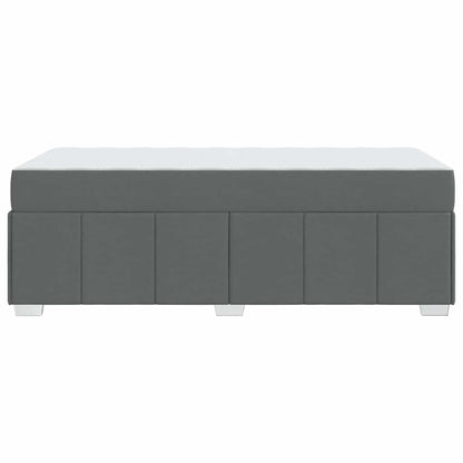 Struttura del letto Grigio scuro 100 x 200 cm Tessuto | homemem39