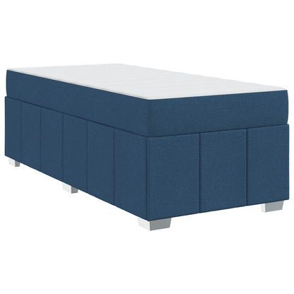Struttura del letto con materasso Blu 100 x 200 cm Tessuto | homemem39