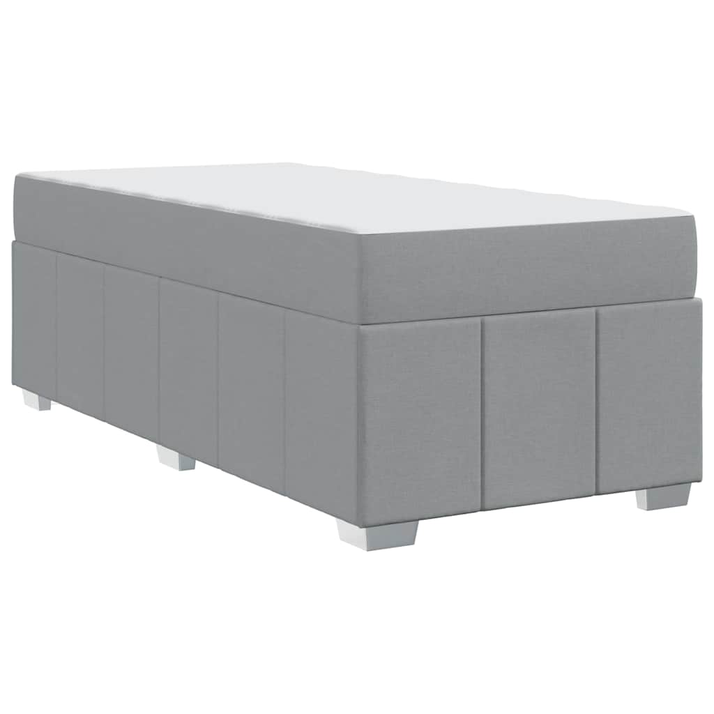 Struttura del letto Grigio chiaro 120 x 190 cm Tessuto | homemem39