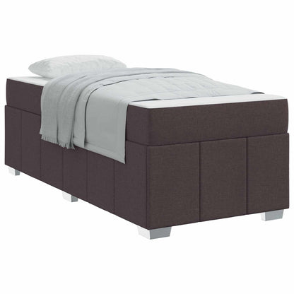 Struttura del letto Marrone Scuro 120 x 190 cm Tessuto | homemem39