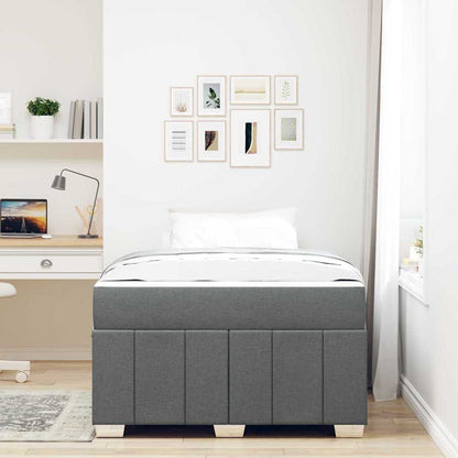 Struttura del letto Grigio scuro 120 x 200 cm Tessuto | homemem39