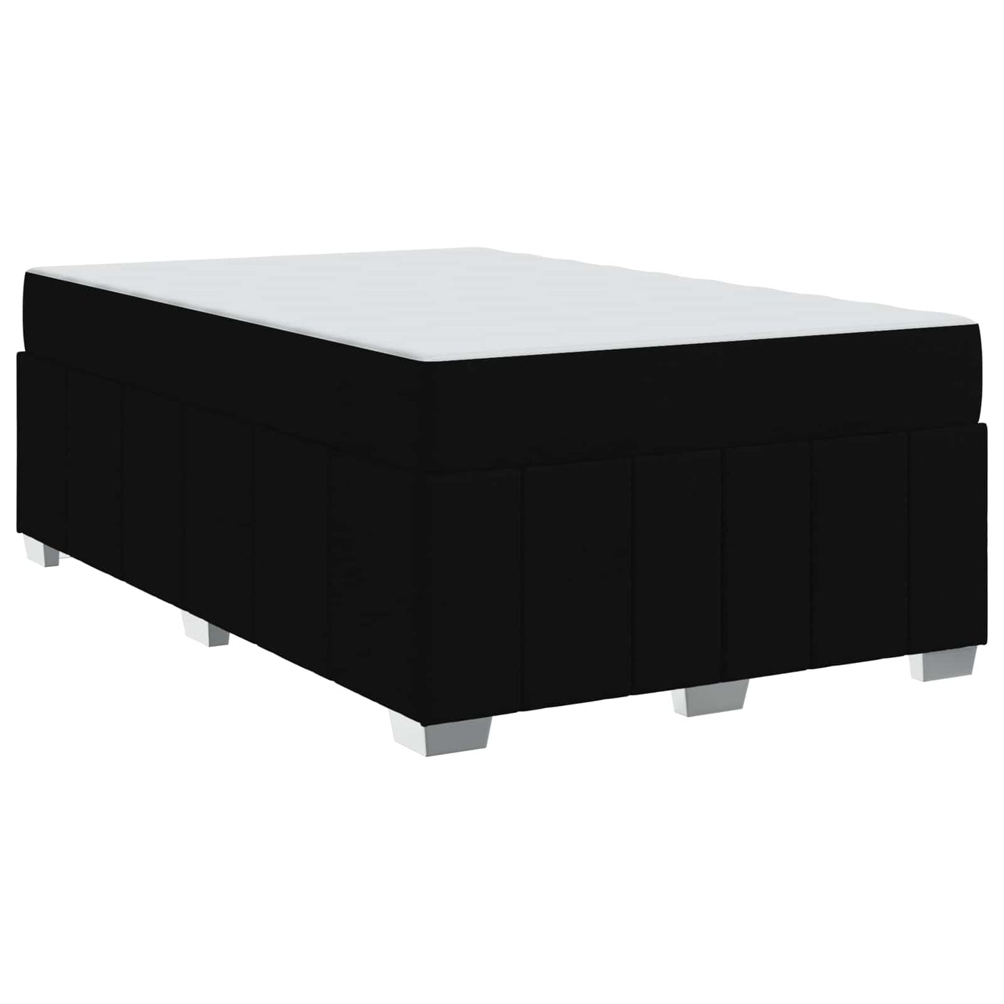 Struttura del letto con materasso Nero 120 x 200 cm Tessuto | homemem39