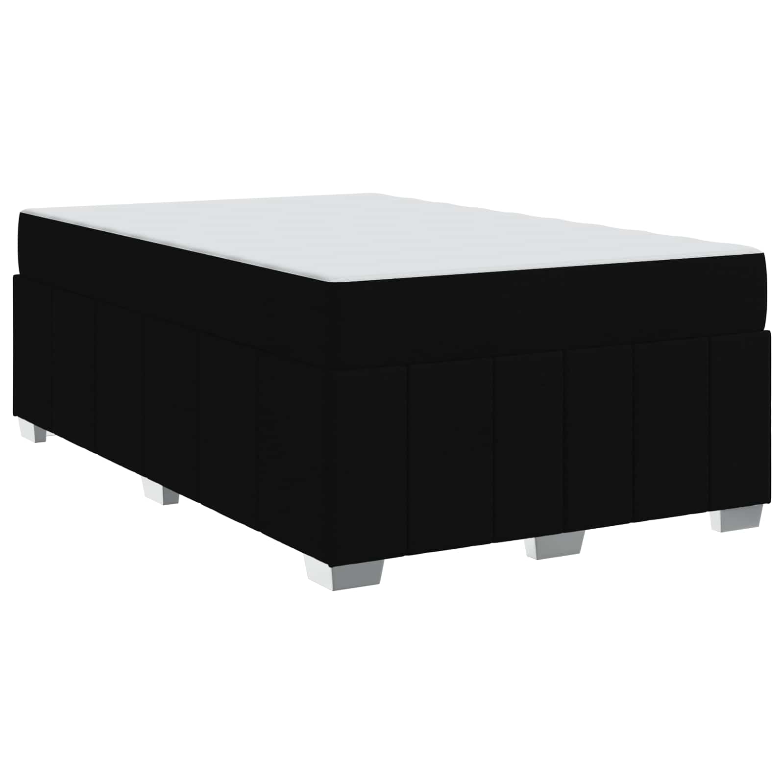 Struttura del letto con materasso Nero 120 x 200 cm Tessuto | homemem39