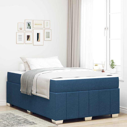 Struttura del letto con materasso Blu 120 x 200 cm Tessuto | homemem39