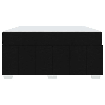 Struttura del letto con materasso Nero 140 x 200 cm Tessuto