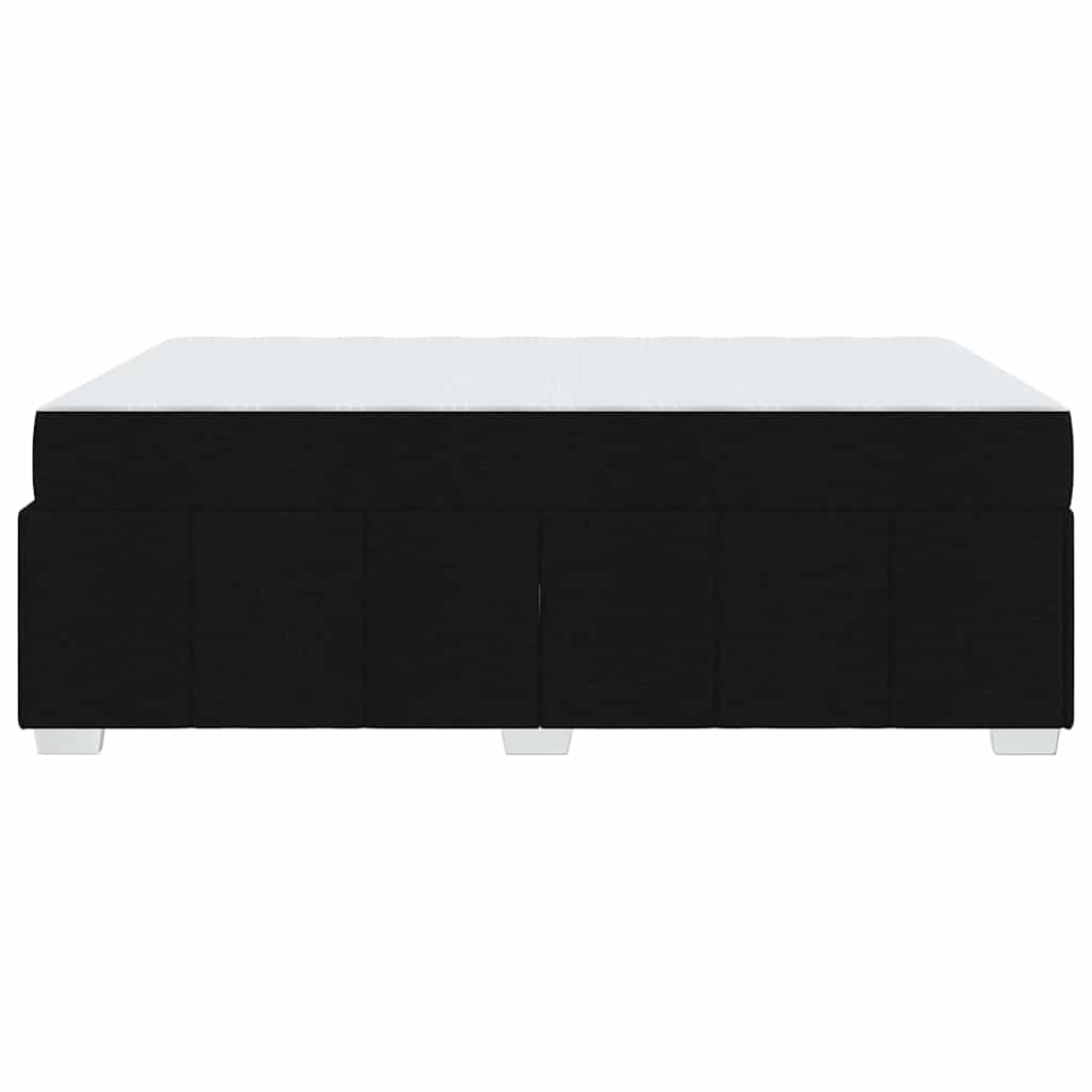 Struttura del letto con materasso Nero 160 x 200 cm Tessuto | homemem39