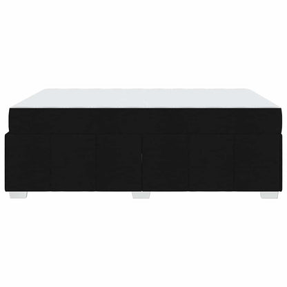 Struttura del letto con materasso Nero 160 x 200 cm Tessuto | homemem39