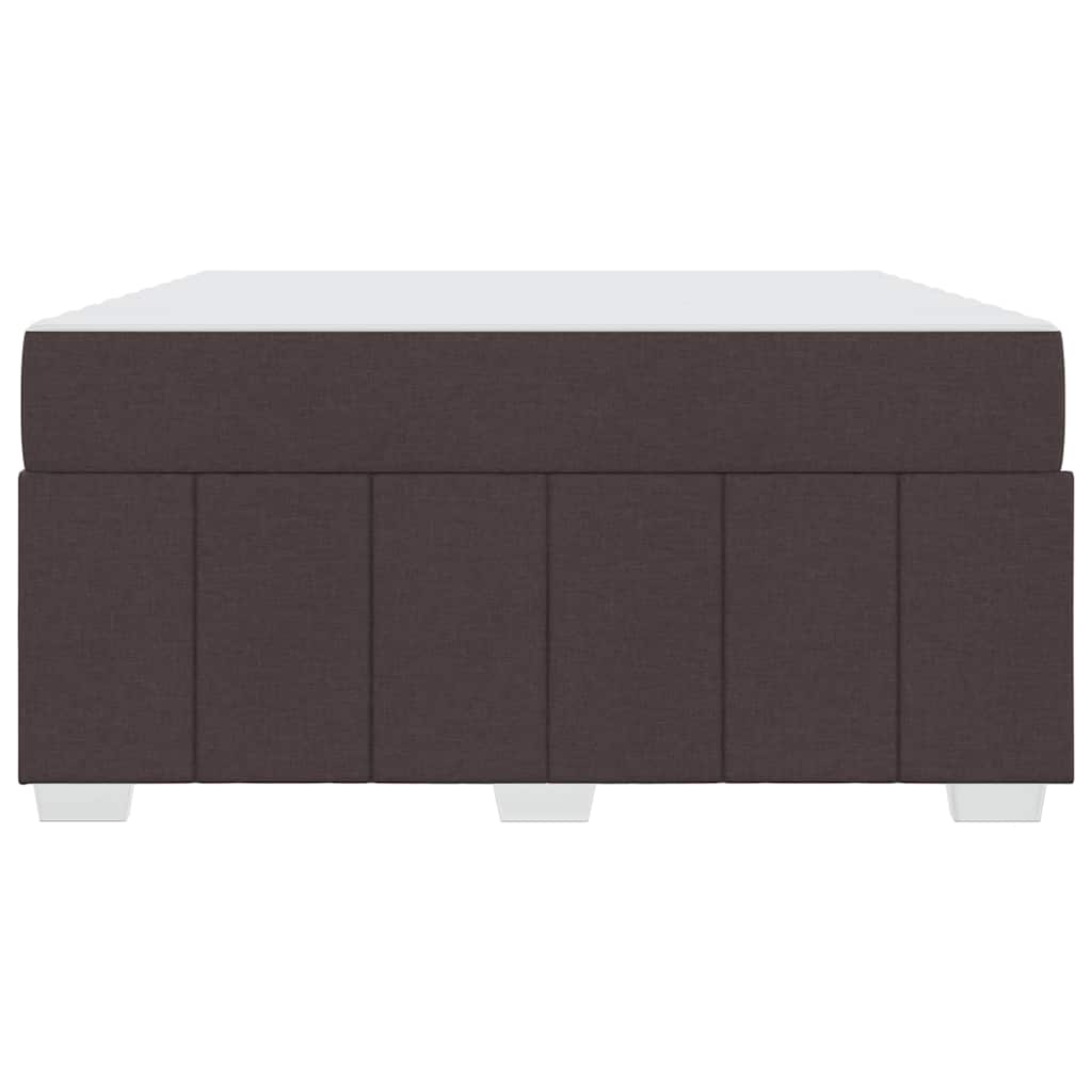 Struttura del letto Marrone Scuro 160 x 200 cm Tessuto