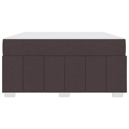 Struttura del letto Marrone Scuro 160 x 200 cm Tessuto