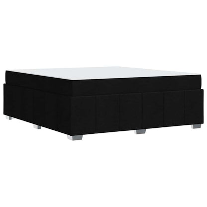Struttura del letto con materasso Nero 180 x 200 cm Tessuto