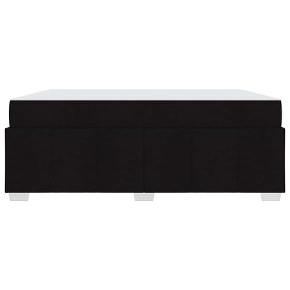 Struttura del letto con materasso Nero 180 x 200 cm Tessuto