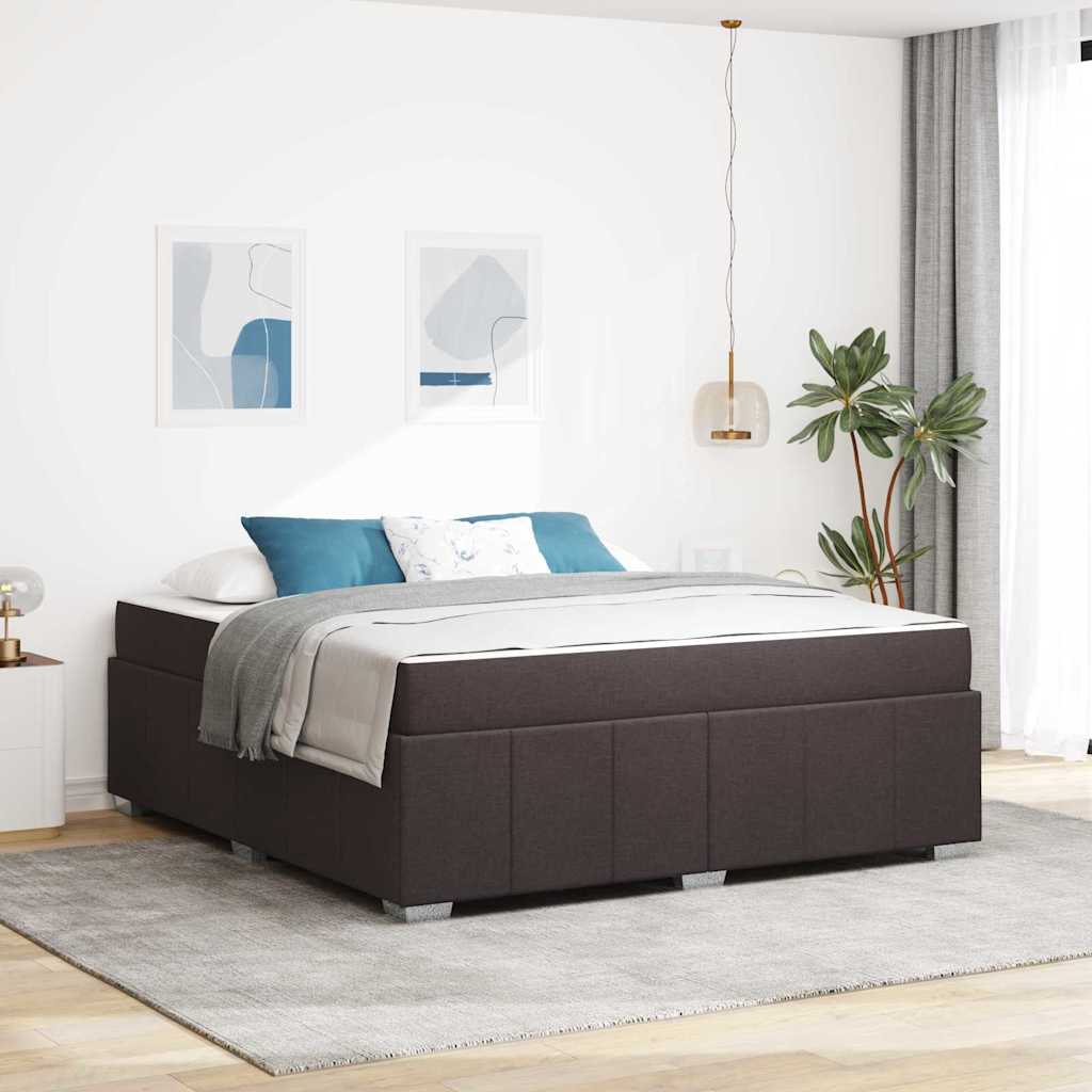 Struttura del letto Marrone Scuro 180 x 200 cm Tessuto | homemem39