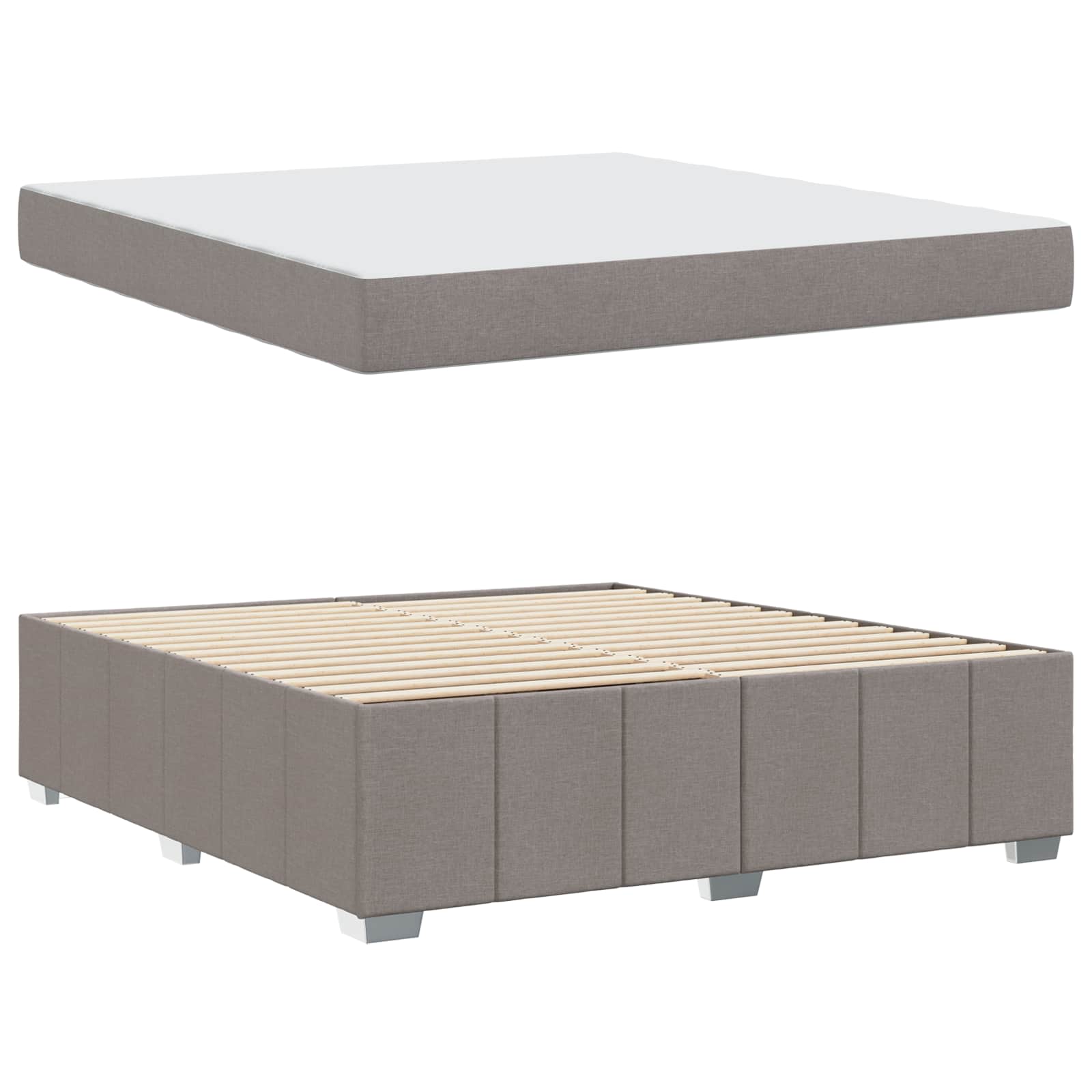 Struttura del letto con materasso Talpa 180 x 200 cm Tessuto | homemem39