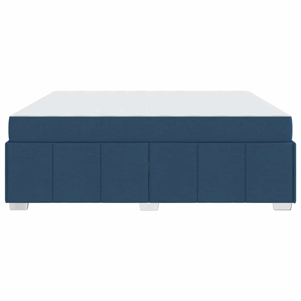 Struttura del letto con materasso Blu 180 x 200 cm Tessuto