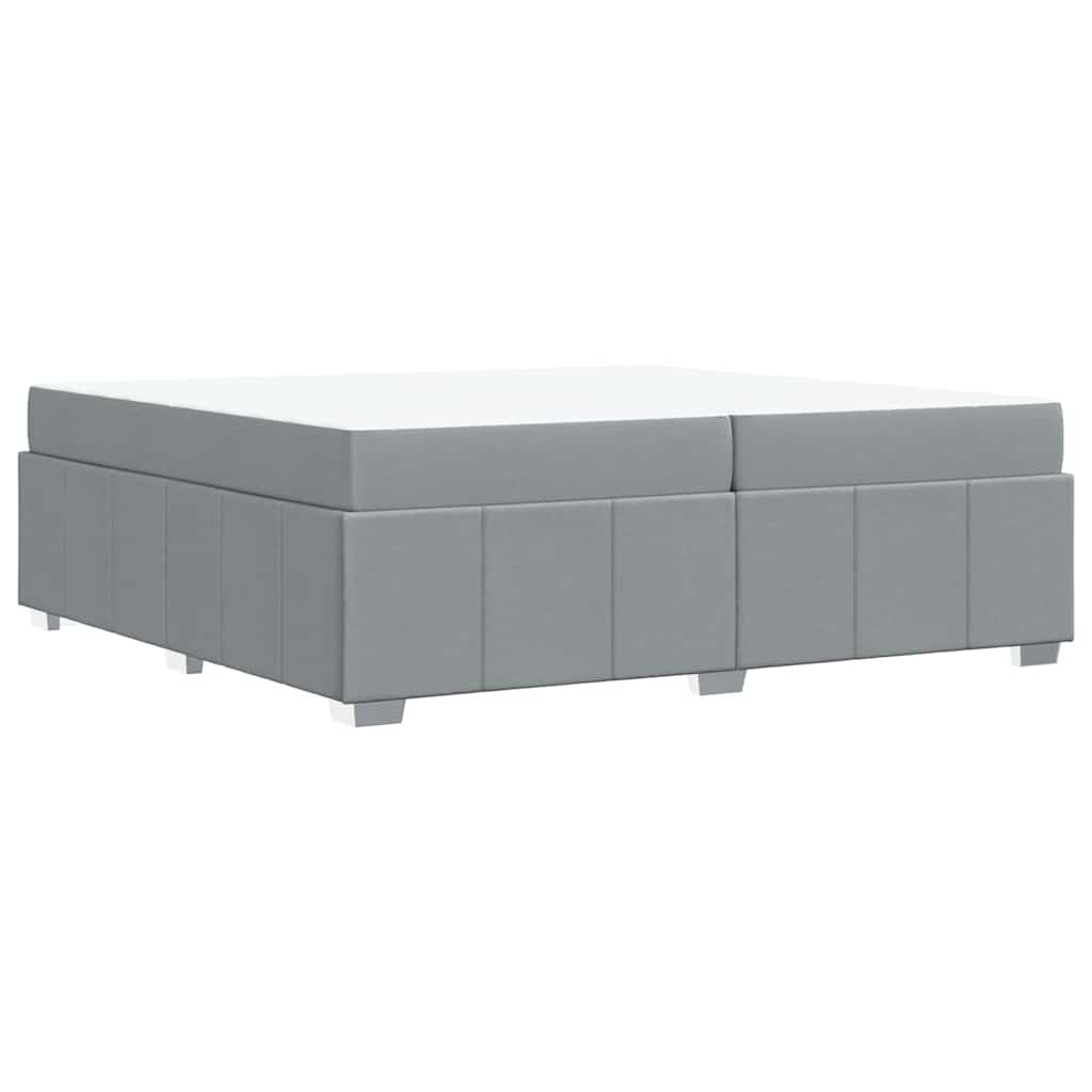 Struttura del letto Grigio chiaro 200 x 200 cm Tessuto