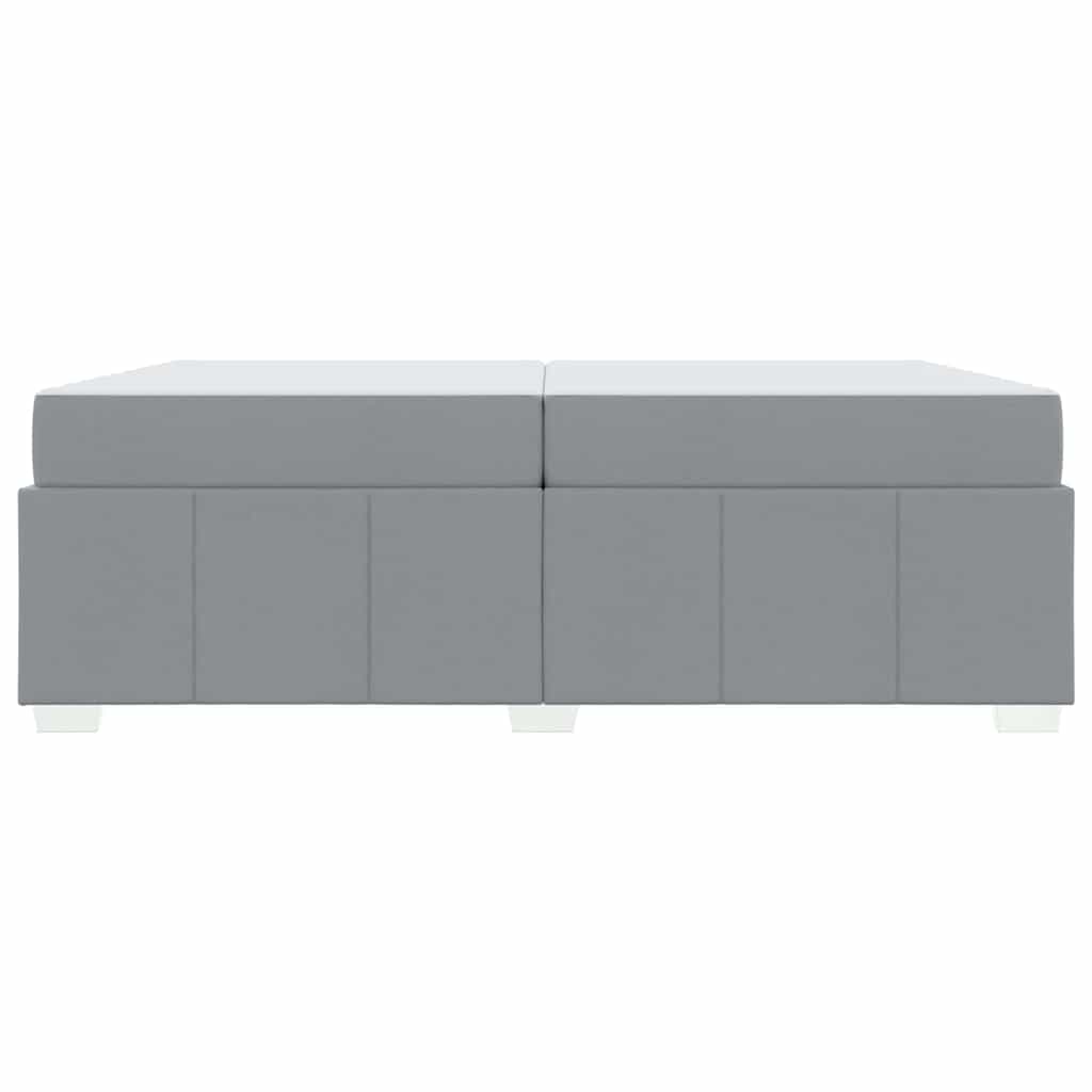 Struttura del letto Grigio chiaro 200 x 200 cm Tessuto
