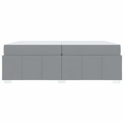 Struttura del letto Grigio chiaro 200 x 200 cm Tessuto