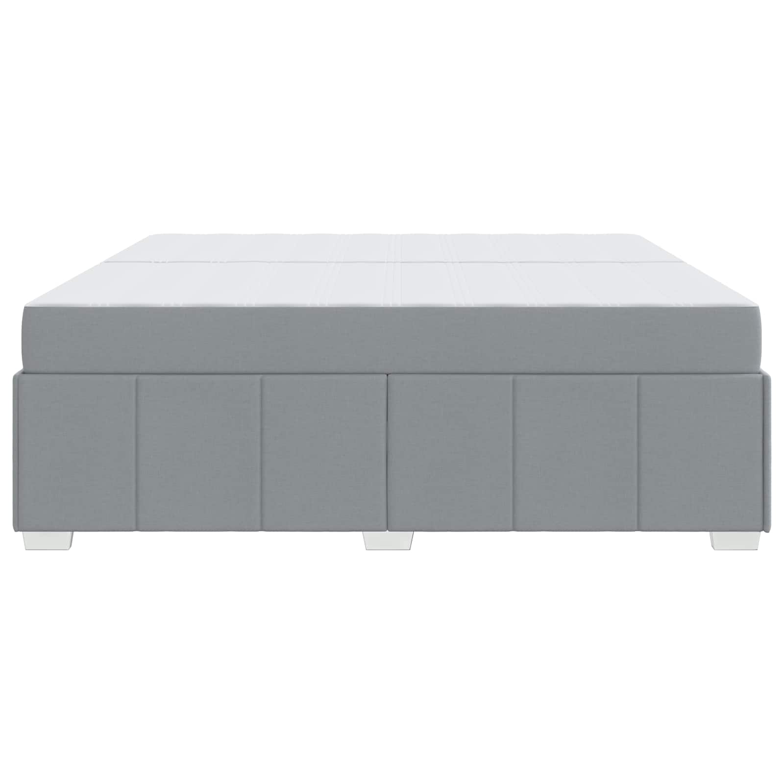 Struttura del letto Grigio chiaro 200 x 200 cm Tessuto | homemem39