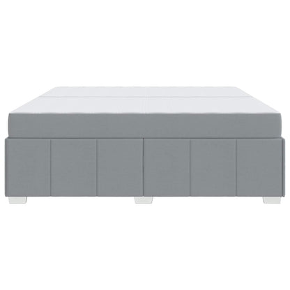 Struttura del letto Grigio chiaro 200 x 200 cm Tessuto | homemem39
