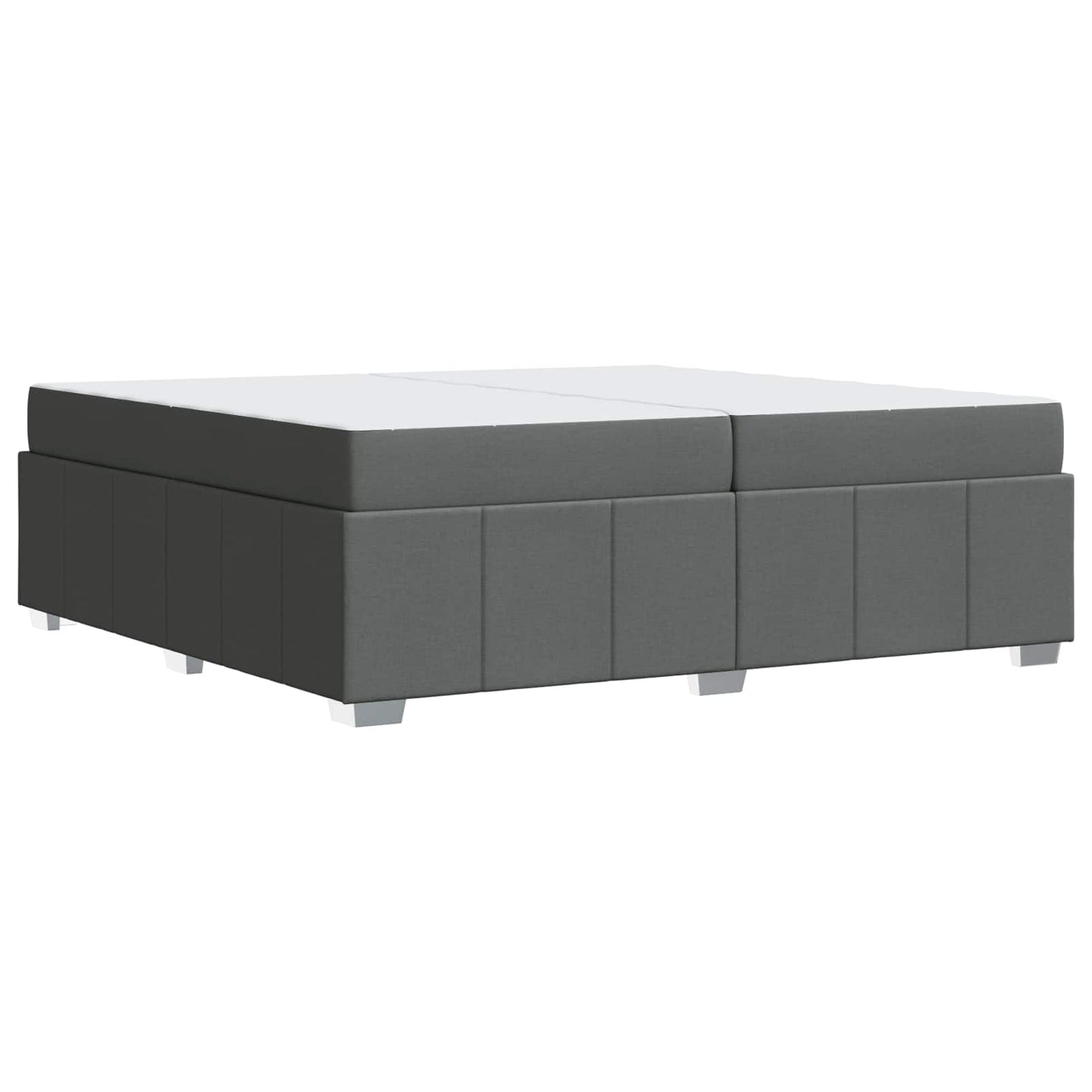 Struttura del letto Grigio scuro 200 x 200 cm Tessuto | homemem39