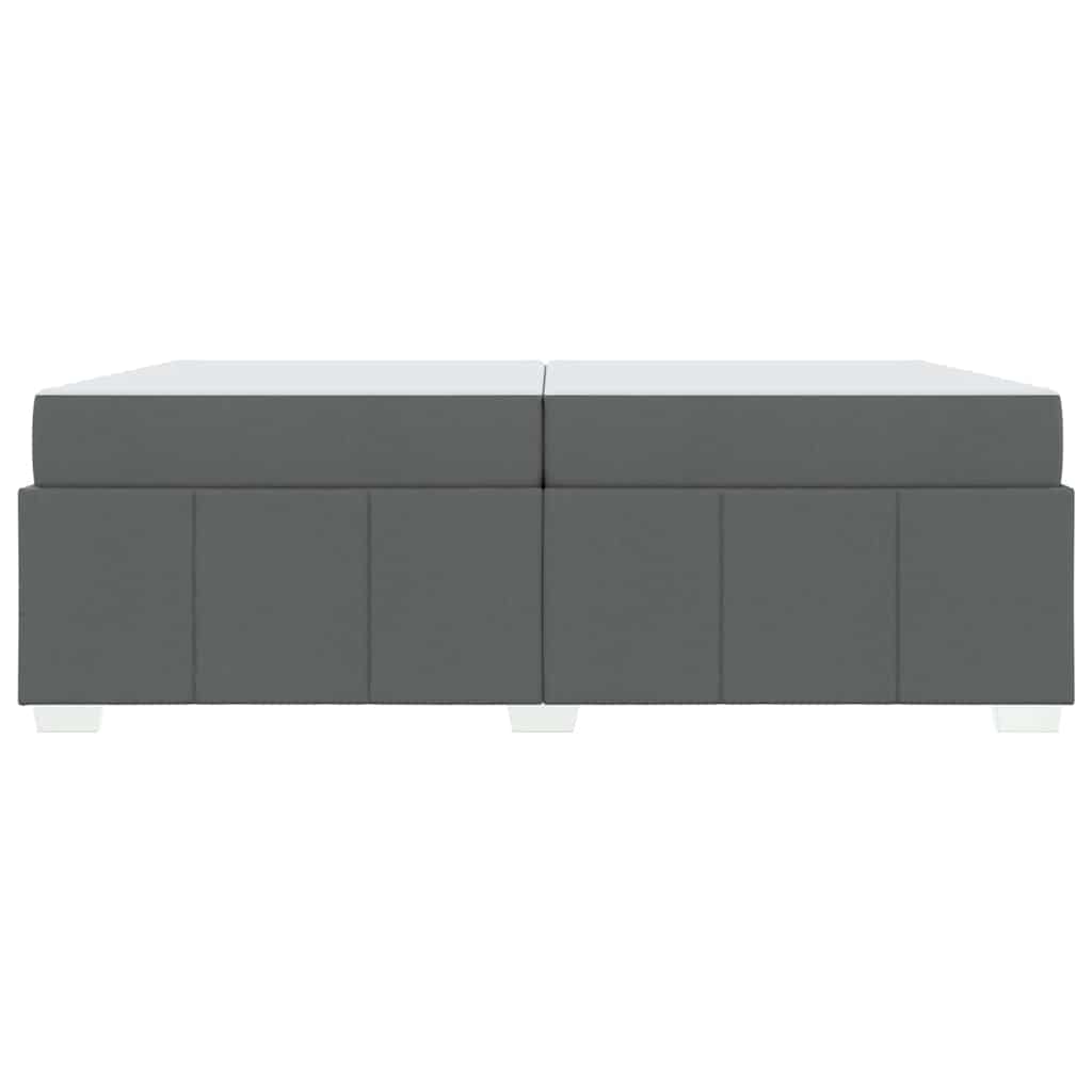 Struttura del letto Grigio scuro 200 x 200 cm Tessuto