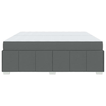Struttura del letto Grigio scuro 200 x 200 cm Tessuto | homemem39