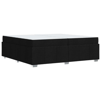 Struttura del letto con materasso Nero 200 x 200 cm Tessuto | homemem39