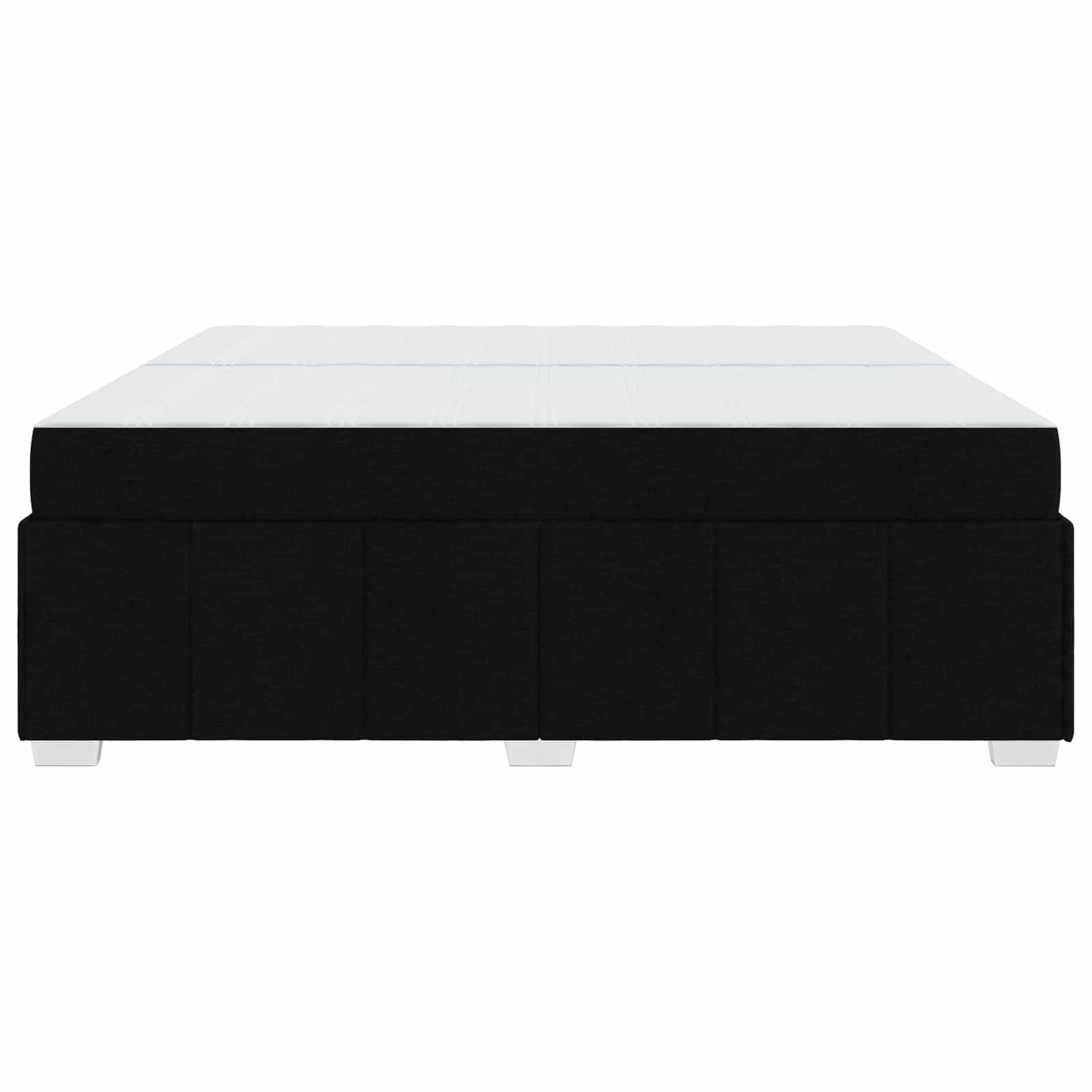 Struttura del letto con materasso Nero 200 x 200 cm Tessuto | homemem39