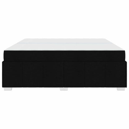 Struttura del letto con materasso Nero 200 x 200 cm Tessuto | homemem39